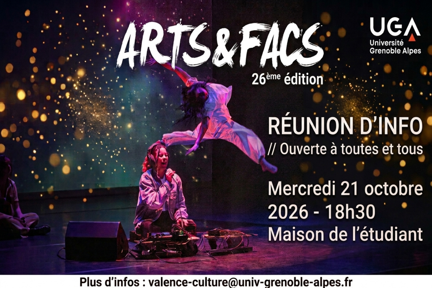 Arts & Facs 2027 – Spectacle de créations artistiques étudiantes