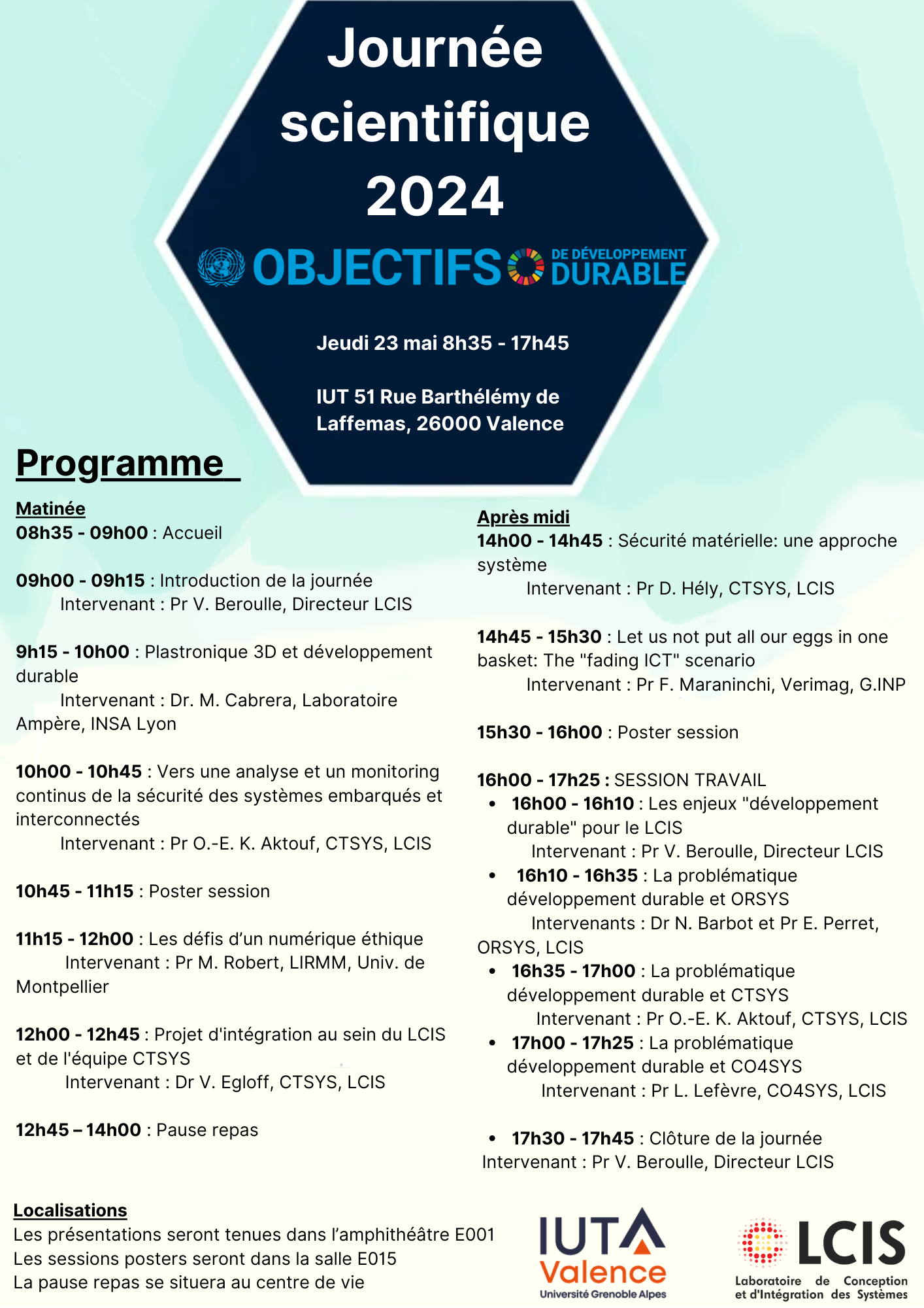 Programme Journée LCIS
